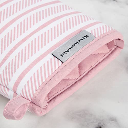 Mini Oven Mitts 2-Piece Set, Heat-Resistant Cotton with Silicone Grip