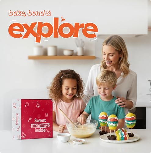 Kids Hot Air Balloon Baking Kit with Silicone Mold and Pre-Measured Ingredients