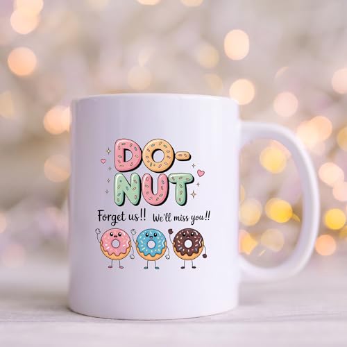 Panvola Retirement Ceramic Mug 11oz White Funny Gift for Colleagues