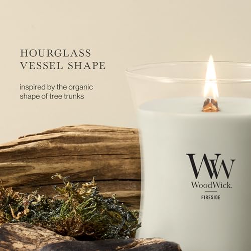 Fireside Scented Soy Blend Candle with Crackling Wood Wick, 9.7 oz