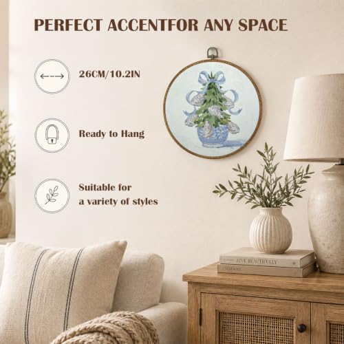 LRTOFUTEY Chinoiserie Christmas Oyster Tree Wall Art 10x10 Inch – Variation Oyster-02