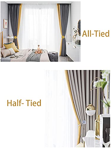 Magnetic Curtain Tiebacks with Sparkling Crystal Flower, 2 Pack