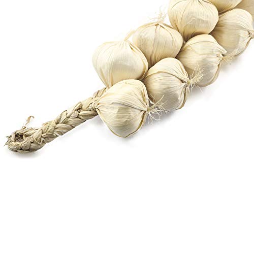 Artificial Garlic String 2-Piece Set, Lifelike Foam Vegetable Decor
