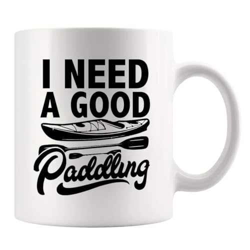 Panvola Kayak Gift Mug 11 oz White – Funny Paddling Coffee Cup for Women & Men