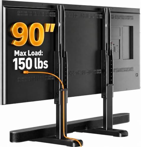 Universal TV Stand Legs for 37-90 Inch TVs - Height Adjustable Tabletop Base
