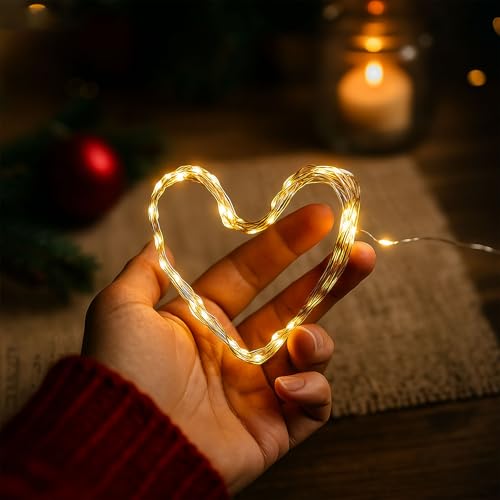 Macarrie 9 Pcs USB Fairy Lights 16 ft Warm White – 50 LED String (Variation: Warm White / 9)