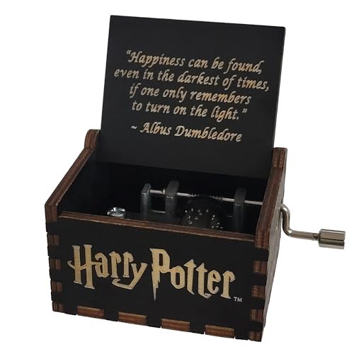 Mini Hand-Crank Music Box - Miniature Wizarding Theme Keepsake Gift