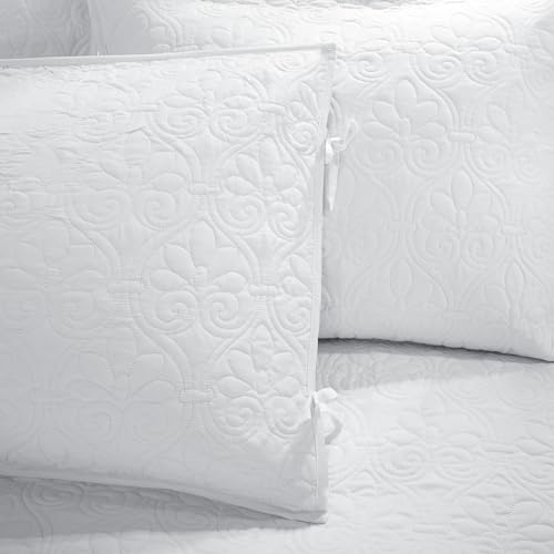 Reversible Cotton Daybed Cover Set - 6-Piece All Season Bedding Set with Shams