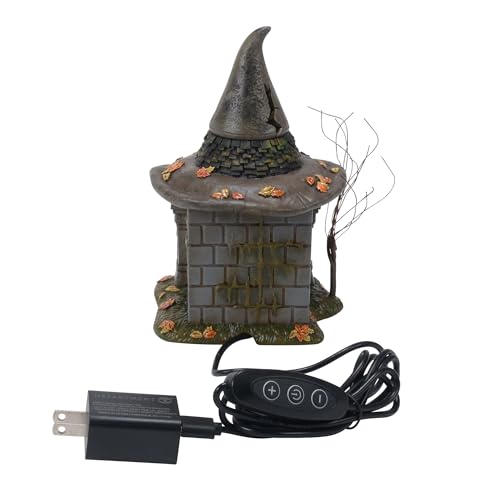 Halloween Village Crypt of the Old Hag Light Up Building, 6.77 Inch