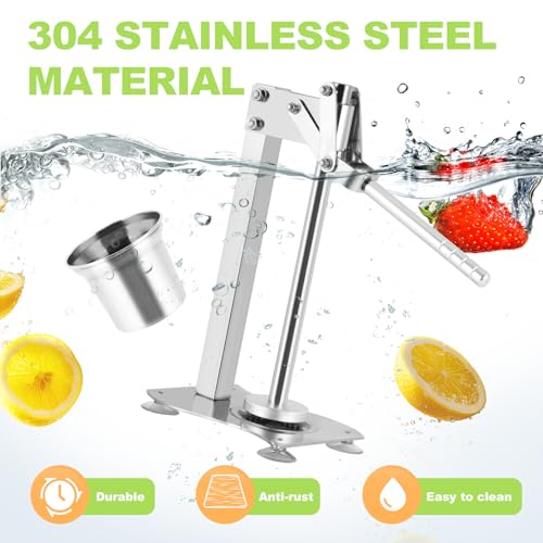 Heavy Duty Stainless Steel Lemon Squeezer & Muddler with Cup - Commercial Grade