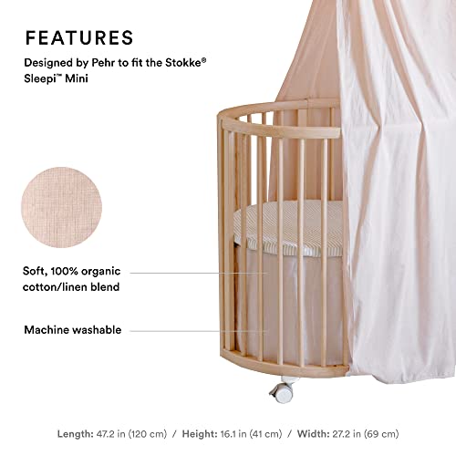 Organic Cotton Bed Skirt for Mini Cribs