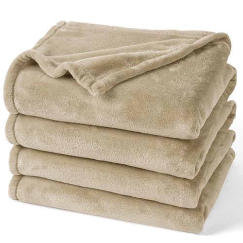 Queen Size Fleece Blanket 90x90 - Soft Plush Microfiber, Lightweight & Warm