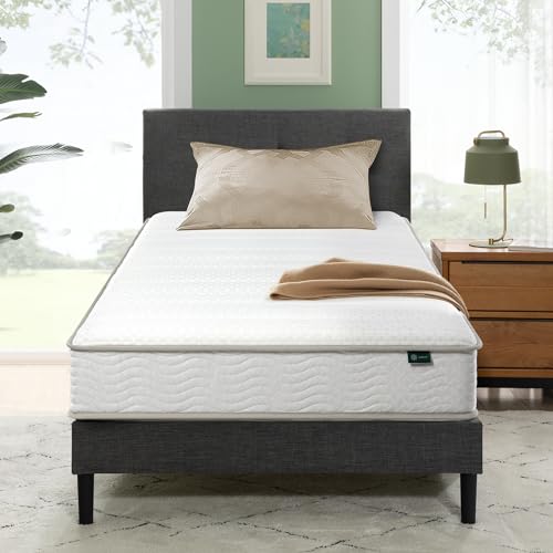 Zinus 6 Inch Twin Hybrid Mattress, Medium Firm & Fiberglass Free
