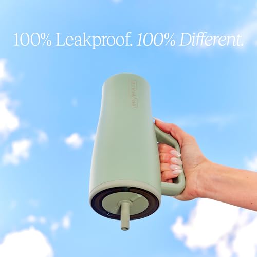 40 oz Insulated Stainless Steel Tumbler with Straw, Leakproof Water Bottle