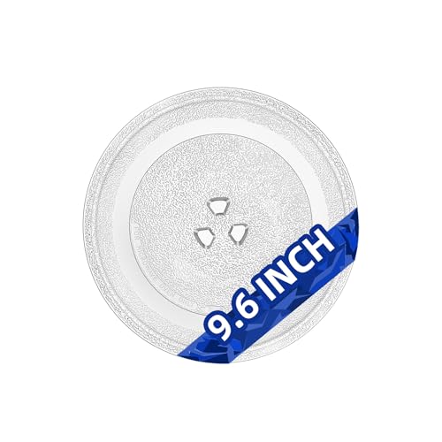 9.6 Inch Microwave Glass Turntable Plate Replacement Tray for 0.7 Cu Ft Ovens