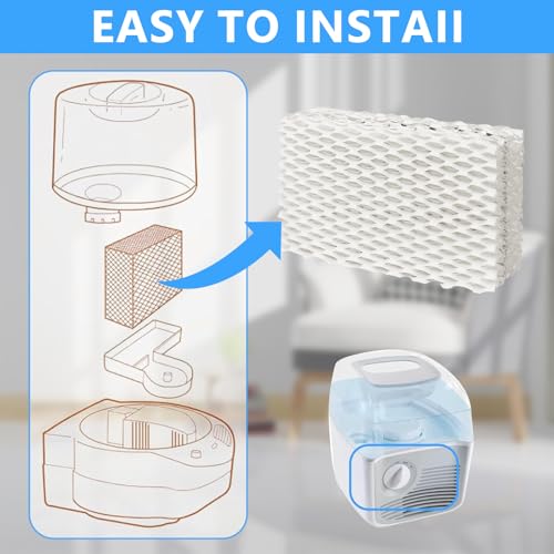 4-Pack WF813 Humidifier Filter Replacement Wick for Cool Mist Humidifiers
