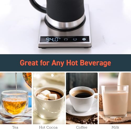 Cosori Solid Coffee Mug Warmer for Desk & Office - Precise 1°F Temperature Control