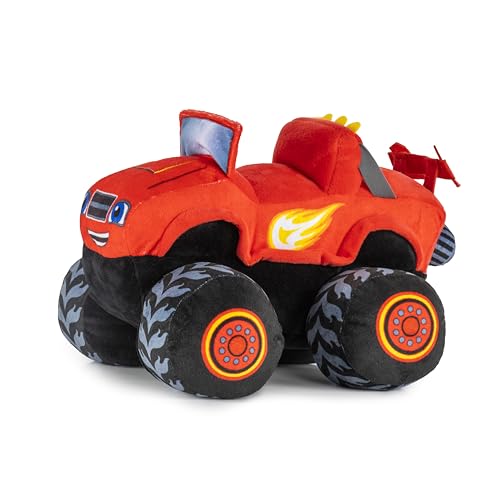 Red Monster Truck Plush Pillow Buddy, 14-Inch Soft Stuffed Toy