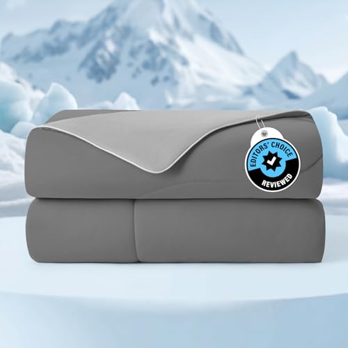 Cozy Bliss Queen Cooling Comforter - Lightweight Summer Blanket