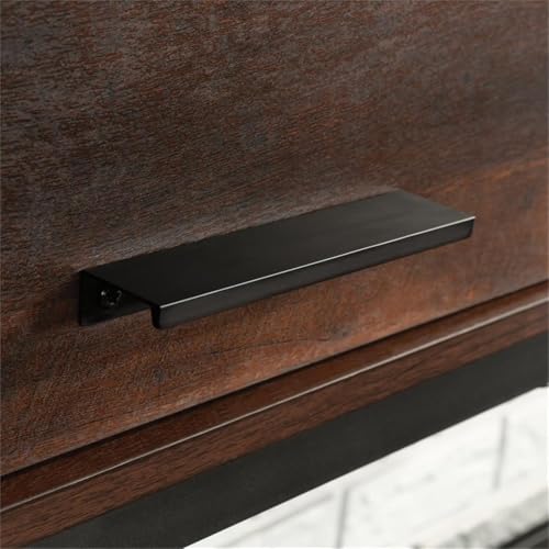 65-Inch Office Desk Hutch with Adjustable Shelves and Hidden Storage