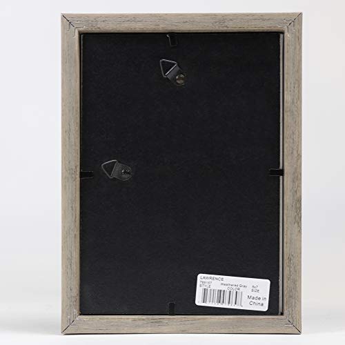 5x7 Shadow Box Frame, Natural Gray Deep Display Case for Keepsakes and Photos