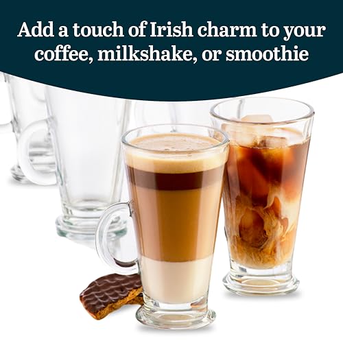 Libbey Catalina Irish Coffee Mugs Set of 6 - 9oz Clear Glass Cappuccino Cups