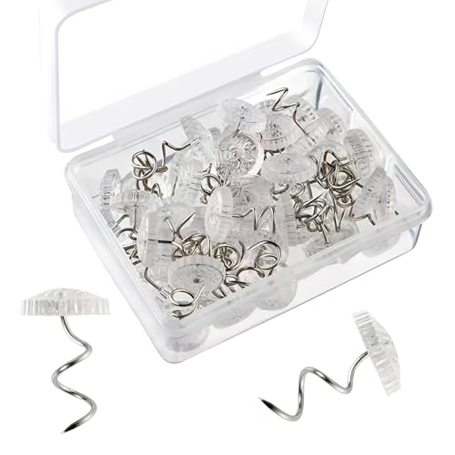 60PCS Bed Sheet Fasteners - Stainless Steel Screw Pins for Secure Fit