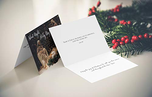 Religious Christmas Cards Pack of 24 - Scripture Bible Verse Greeting Cards