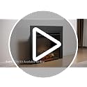 Electric Fireplace Insert with Sound and Remote Control 33 Inch