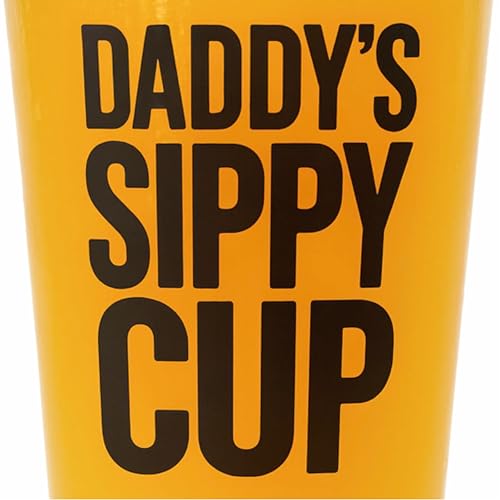 Daddy's Sippy Cup 16oz Beer Pint Glass - Funny Gift for Dad
