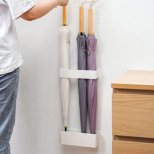 Wall Mounted Umbrella Stand, Drill-Free Adjustable Umbrella Storage Rack