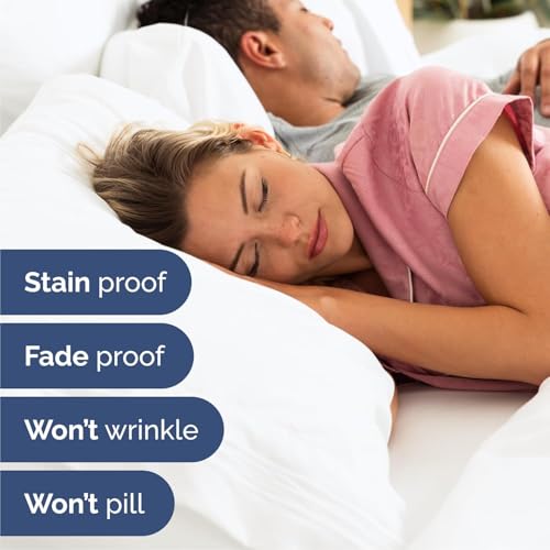 CGK Unlimited Queen Size 4-Piece Cooling Bed Sheet Set - White