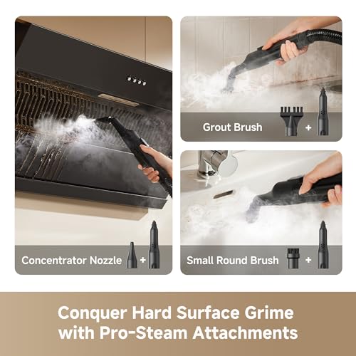 Portable Steam Carpet & Upholstery Cleaner with 17Kpa Suction & Self-Cleaning