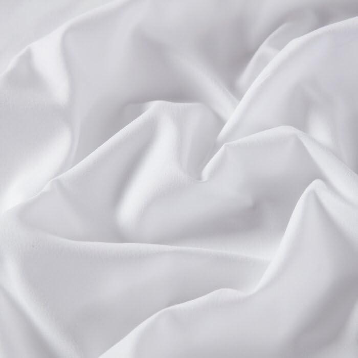 Queen Size Bed Sheets Set | 4PC Solid Microfiber Bedding - Breathable, Fade Resistant Luxury in White