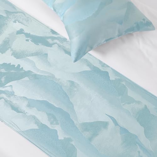 AMBERIS Modern Soft Decorative Bed Runner Scarf, Fade-Resistant