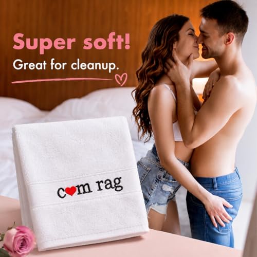 Funny Embroidered Cotton Hand Towel - Gag Gift for Boyfriend or Husband