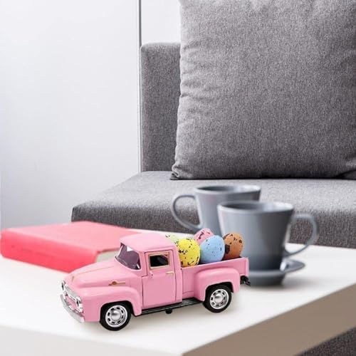 Mini Metal Easter Pickup Truck Decoration with Removable Eggs
