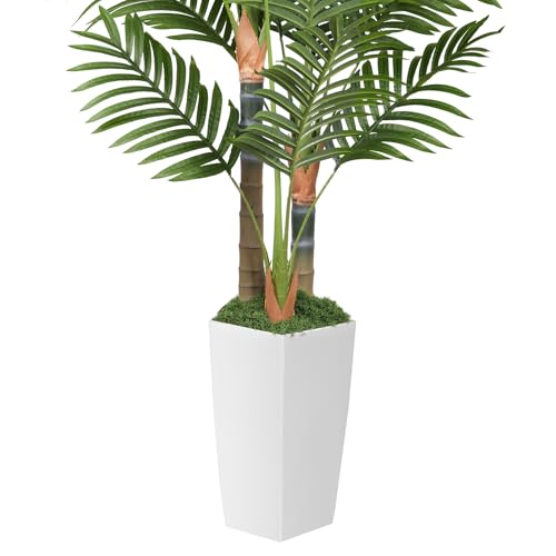 5ft Artificial Palm Tree - Lifelike Faux Areca Plant in Pot