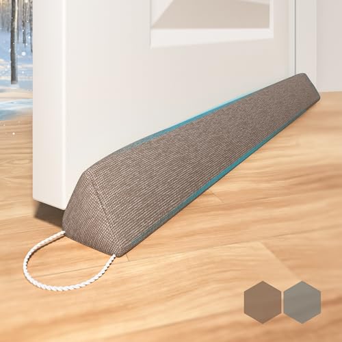 Weighted Triangular Door Draft Stopper - 35.4 Inch Under Door Blocker
