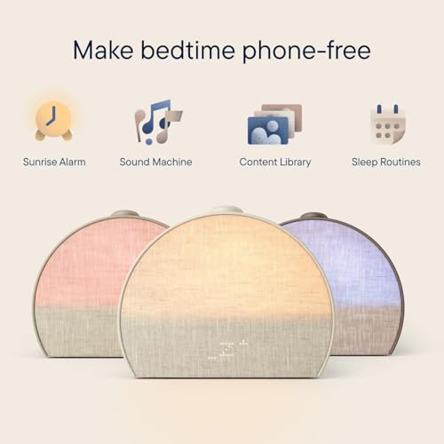 Sunrise Alarm Clock and White Noise Sound Machine with Dimmable Smart Light