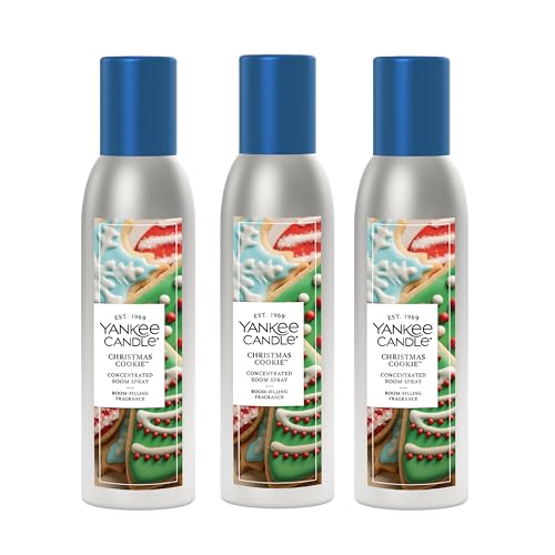 Yankee Candle Concentrated Room Spray 1.5 oz (Pack of 3) Christmas Cookie – Instant Home Fragrance