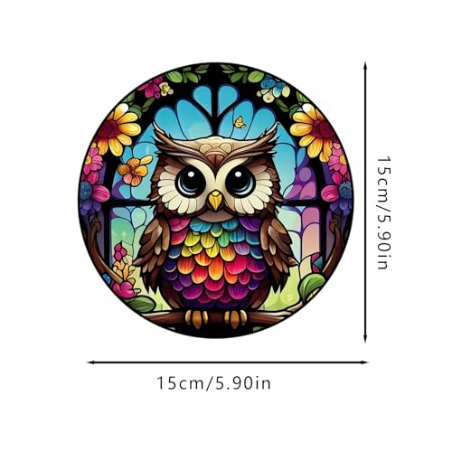Owl Acrylic Window Hanging Ornament - Stylish Home Decor
