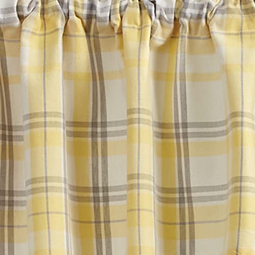 Cotton Swag Window Curtain Pair 72 x 36 Inch Farmhouse Window Treatment