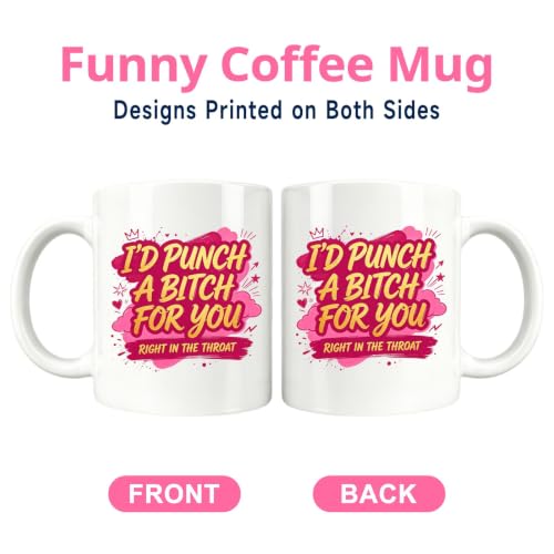 Funny Coffee Mug Christmas Birthday Gifts for Women Mom Best Friends - 11oz Punch