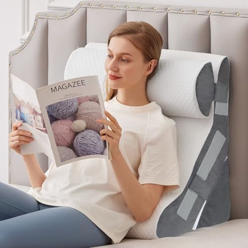 Adjustable Bed Wedge Pillow Set for Sleep Apnea & Recovery - 23"