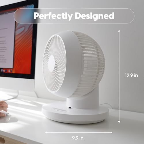 Air Circulator Fan with Remote and 360° Oscillation