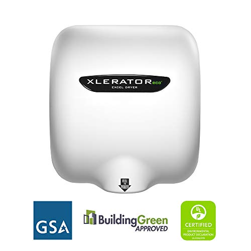 High Speed Energy Efficient Hand Dryer - 10 Sec Dry Time, White Cover