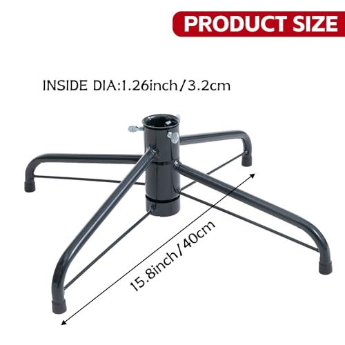 Metal Christmas Tree Stand for 3-7 Ft Artificial Trees, Foldable & Sturdy