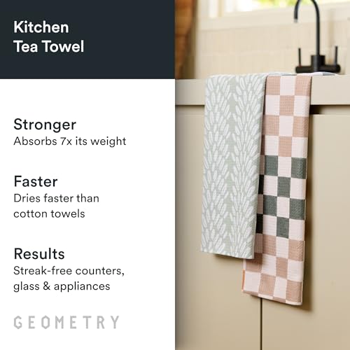 Quick-Dry Microfiber Kitchen Towels - 18" x 30" Absorbent Dish Towels, 2-Pack