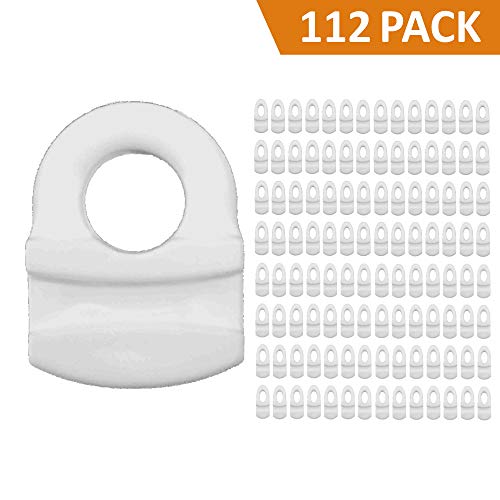 Curtain Track Glides and Carriers for RV and Boat Tracks - 112 Pack